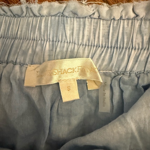 LoveShackFancy Ruffle Mini Skirt in Pacific Indigo Hand Dye - Picture 4 of 5